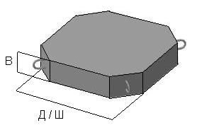Блок плиты П-1 0,49х0,49х0,1, блок Б-8 0,5х0,5х0,08 Серия 3.501.1-156 3.503.1-66