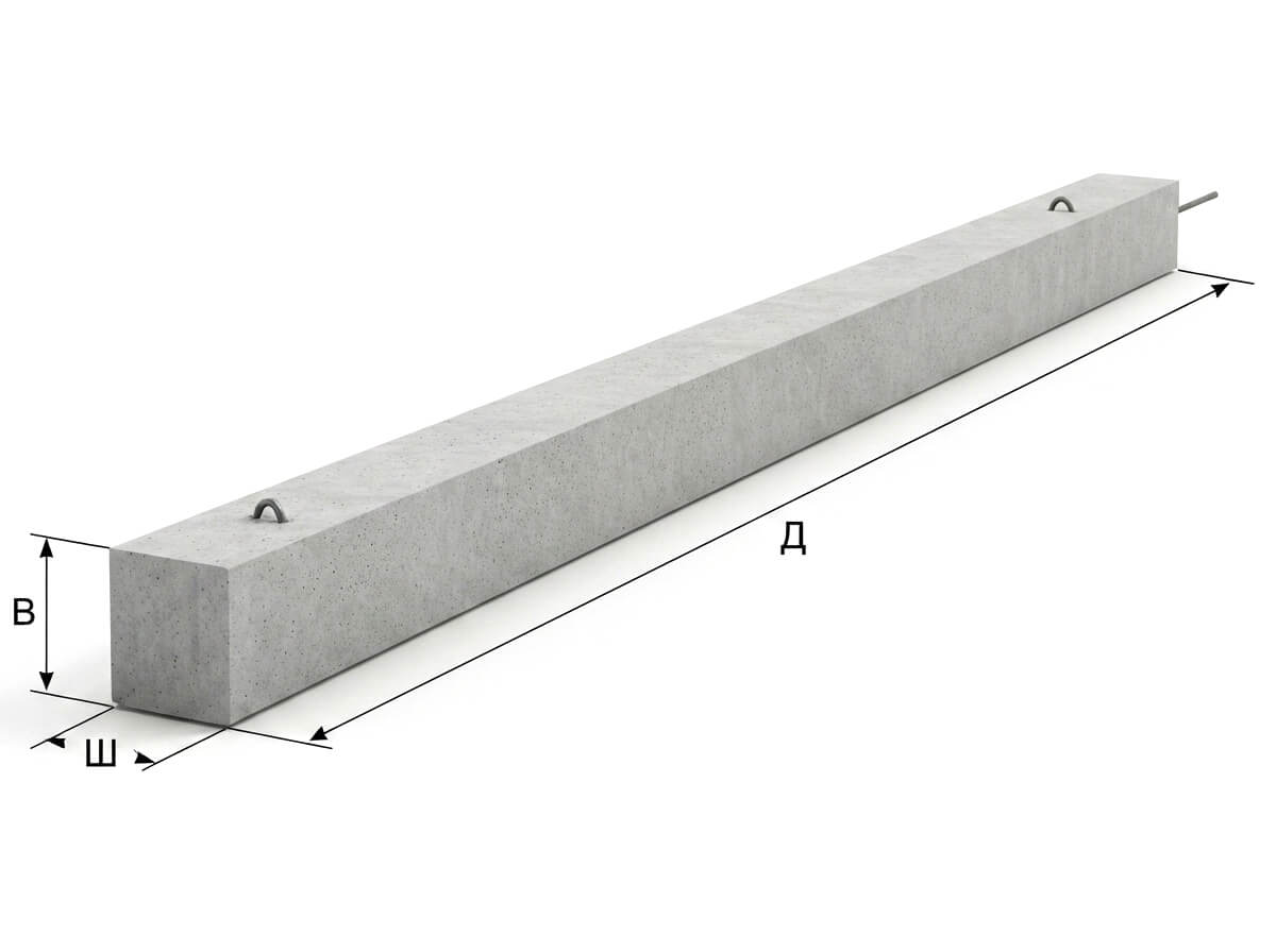 Стойки опоры ЛЭП СВ 95-3 (9500х240/165х165/165)
